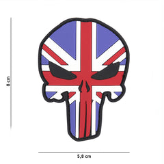 Emblem 3D PVC Punisher UK - Exprimă-ți Forța cu Stil Tactic