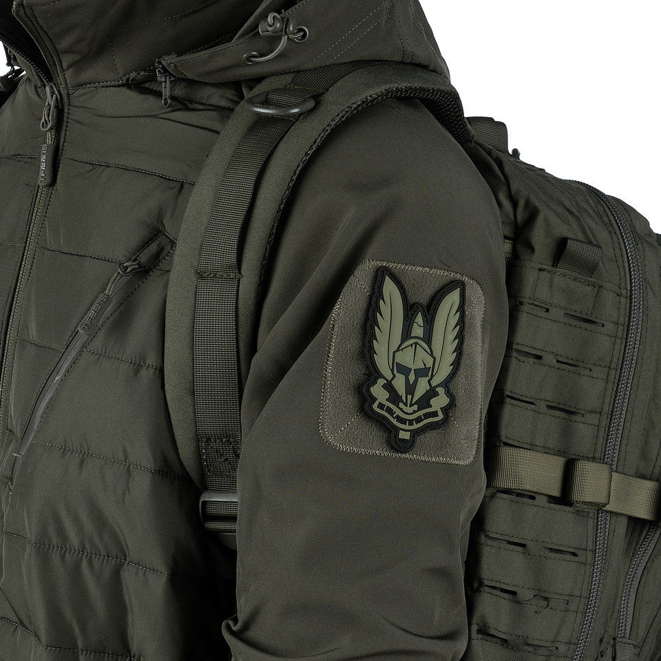 Emblem 3D PVC Spartan Verde - Afirmație de Neclintit
