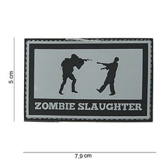 Emblem 3D PVC Zombie Slaughter - Afirmă-ți Atitudinea Neînfricată