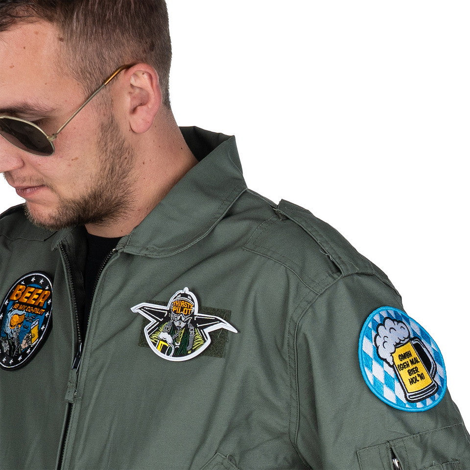 Emblem Velcro Thirsty Pilot - Exprimă-ți Spiritul de Aviator