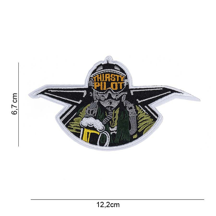Emblem Velcro Thirsty Pilot - Exprimă-ți Spiritul de Aviator