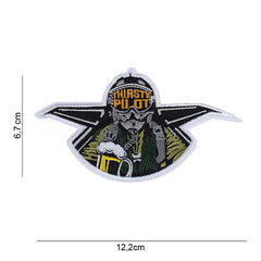 Emblem Velcro Thirsty Pilot - Exprimă-ți Spiritul de Aviator
