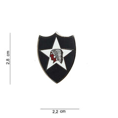 Emblema 2nd Infantry Division US Multicolor - Spirit de Elită Purtat cu Onoare