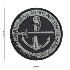 Emblema 3D Arditi Incursori Gri - Afirmă-ți Curajul Tăcut