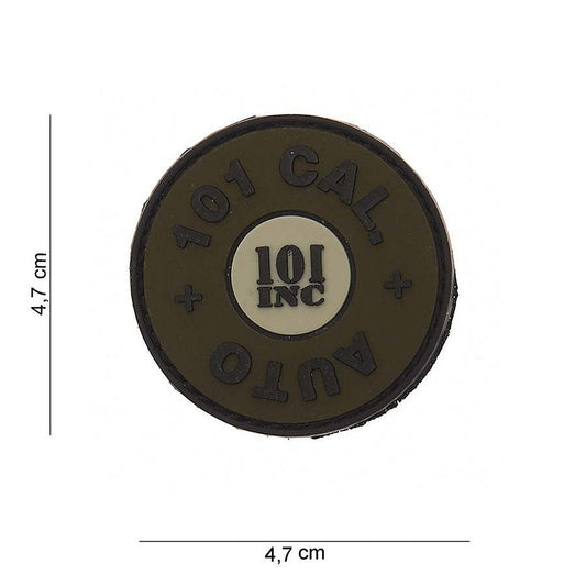 Emblema 3D PVC 101 cal. auto Verde Tactical - Identificare Rapidă & Stil Durabil