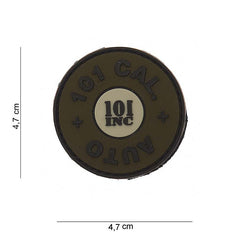 Emblema 3D PVC 101 cal. auto Verde Tactical - Identificare Rapidă & Stil Durabil