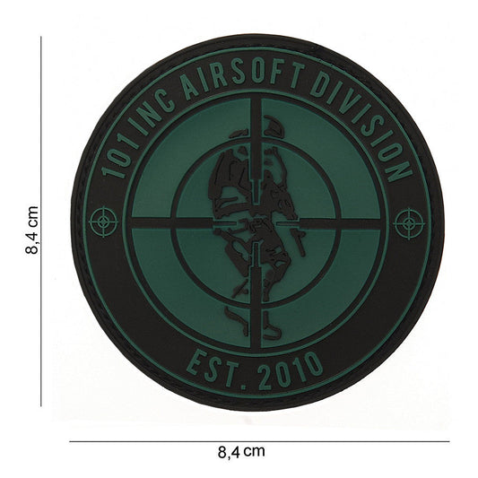 Emblema 3D PVC 101 INC Est. 2010 Negru - Simbolul Tău de Elită