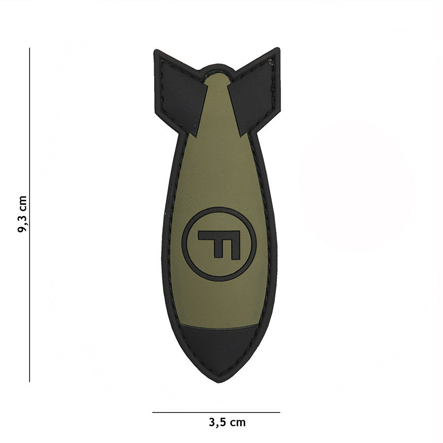 Emblema 3D PVC #11116 Verde F. Bom - Identificare Tactica Esentiala