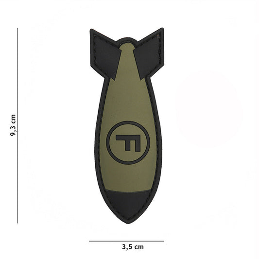 Emblema 3D PVC #11116 Verde F. Bom - Identificare Tactica Esentiala