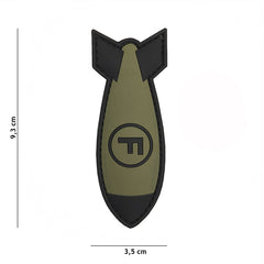 Emblema 3D PVC #11116 Verde F. Bom - Identificare Tactica Esentiala