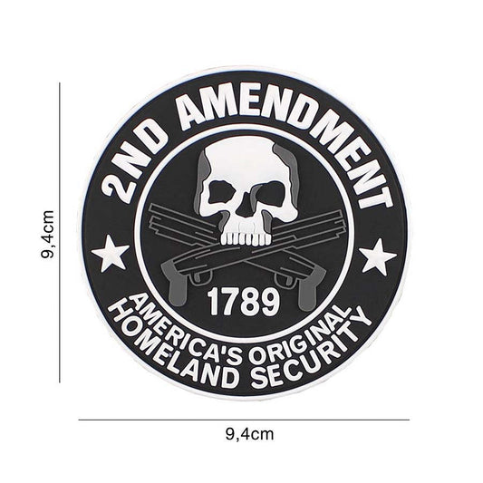 Emblema 3D PVC 2nd Amendment #6106 - Afirmă-ți Dreptul la Libertate