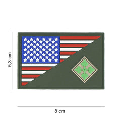 Emblema 3D PVC 4th Infantry Multicolor - Afirmă-ți apartenența