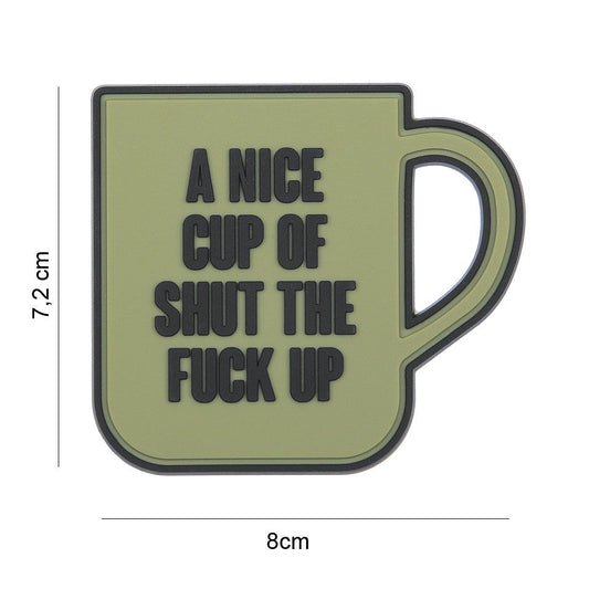 Emblema 3D PVC A nice cup groen - Personalizare Tactică Instantă