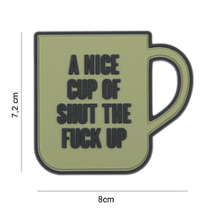 Emblema 3D PVC A nice cup groen - Personalizare Tactică Instantă