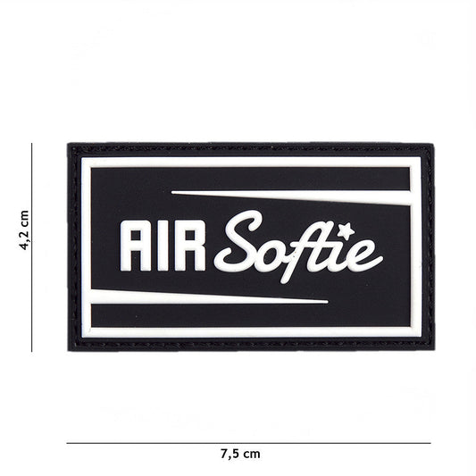 Emblema 3D PVC Air Softie Negru - Personalizare Tactica Premium