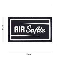 Emblema 3D PVC Air Softie Negru - Personalizare Tactica Premium