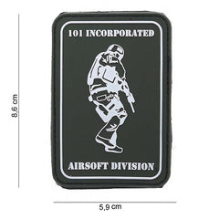 Emblema 3D PVC Airsoft Division #12040 101 INC - Afirmă-ți Prezența
