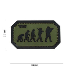 Emblema 3D PVC Airsoft Evolution Verde/Negru - Afirmă-ți Prezența Tactică