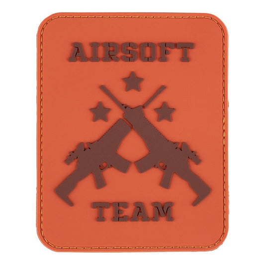 Emblema 3D PVC Airsoft Team Oranj - Afirmă-ți Prezența