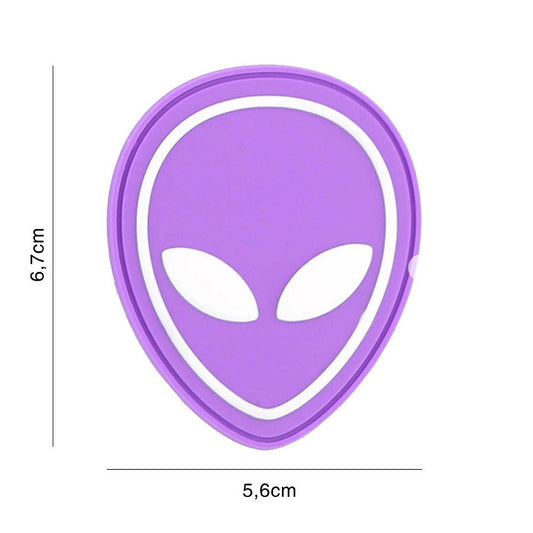 Emblema 3D PVC Alien #2130 Mov - Personalizare Instantă & Rezistență
