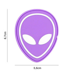 Emblema 3D PVC Alien #2130 Mov - Personalizare Instantă & Rezistență