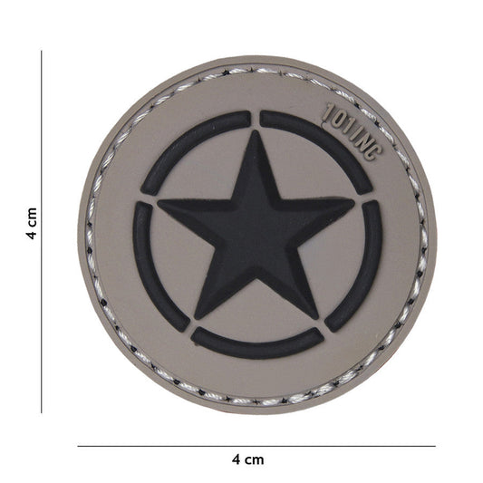 Emblema 3D PVC Allied Star Gri Militar - Autenticitate Istorică