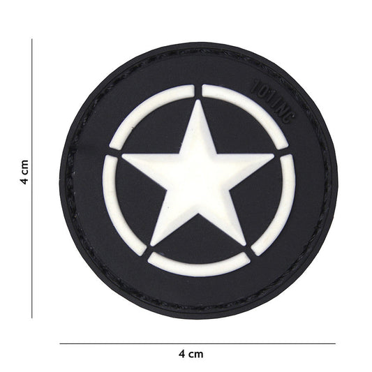 Emblema 3D PVC Allied Star Negru - Autenticitate și Identificare Istorică