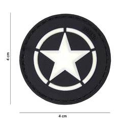 Emblema 3D PVC Allied Star Negru - Autenticitate și Identificare Istorică