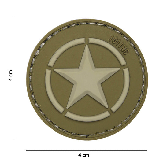 Emblema 3D PVC Allied Star Verde - Semnul Distincției Istorice