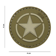 Emblema 3D PVC Allied Star Verde - Semnul Distincției Istorice