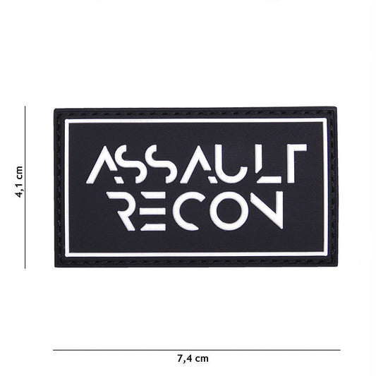 Emblema 3D PVC Assault Recon Negru Tactical - Identitate Tactică Incontestabilă