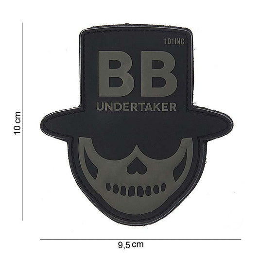 Emblema 3D PVC BB Undertaker Negru - Marchează-ți Prezența Indestructibilă