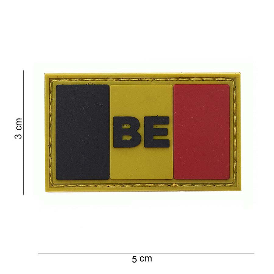 Emblema 3D PVC Belgia Mic #13050 - Durabilitate și Identitate Tactică