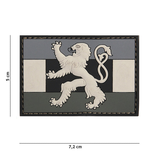 Emblema 3D PVC Benelux Vlag Gri - Personalizare Tactică Esențială