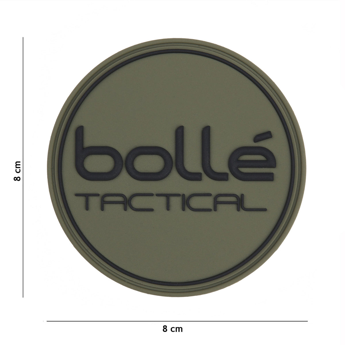 Emblema 3D PVC Bollé tactical Verde - Identitate Tactică Distinctivă