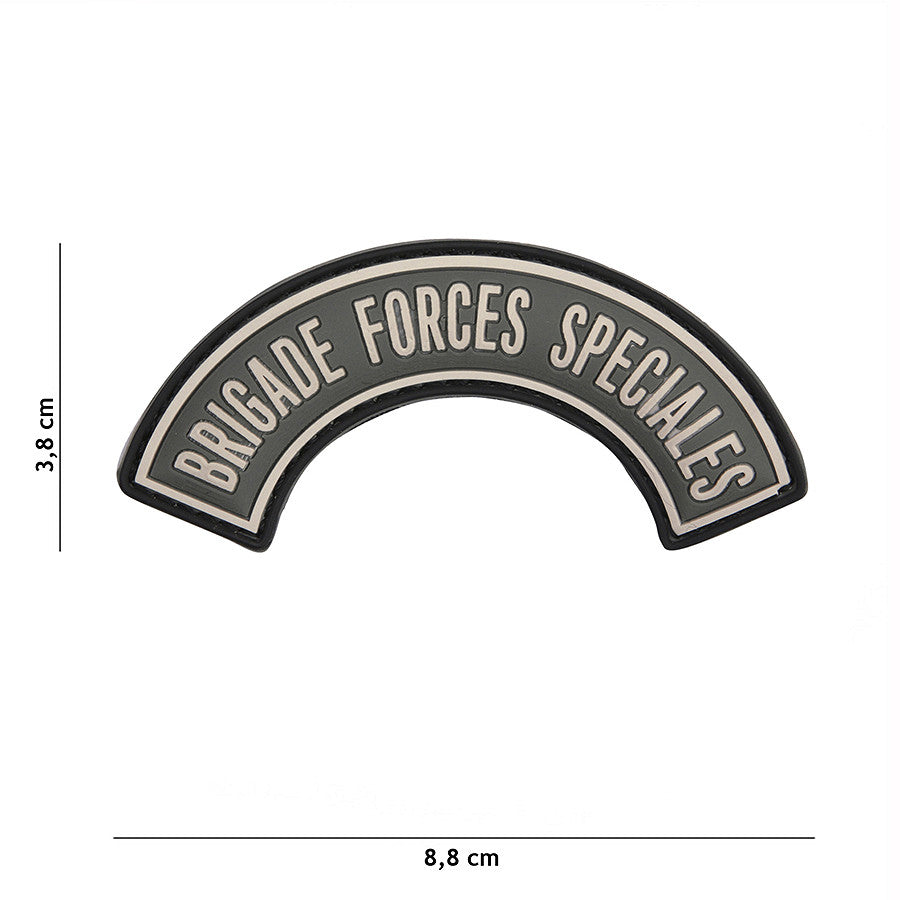 Emblema 3D PVC Brigade Forces Speciales Gri - Semnul Tău de Elită