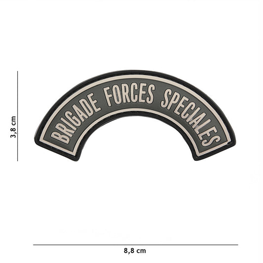 Emblema 3D PVC Brigade Forces Speciales Gri - Semnul Tău de Elită
