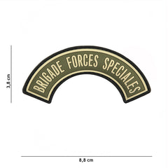 Emblema 3D PVC Brigade Forces Speciales Verde - Identitate Tactică Incontestabilă