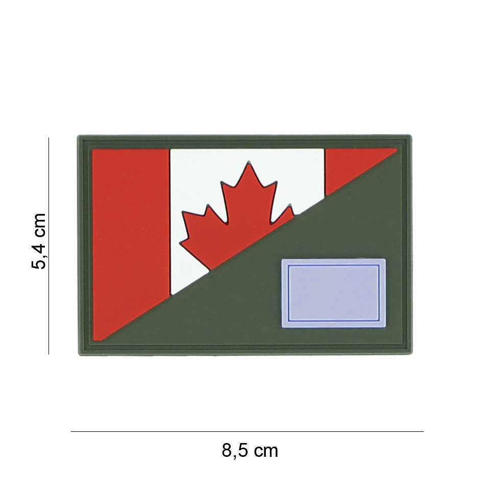 Emblema 3D PVC Canada Halve Vlag #19065 - Mândrie Tactică Durabilă