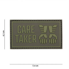 Emblema 3D PVC Care Taker Verde - Marcează-ți Identitatea Tactică