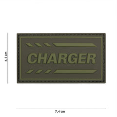 Emblema 3D PVC Charger Verde - Personalizare Tactică Instantă
