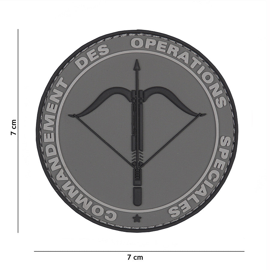 Emblema 3D PVC Commandement Gri - Distincție Tactică Superioară