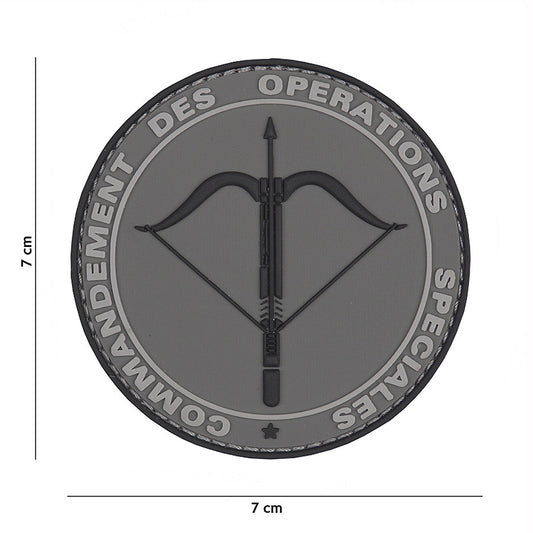 Emblema 3D PVC Commandement Gri - Distincție Tactică Superioară