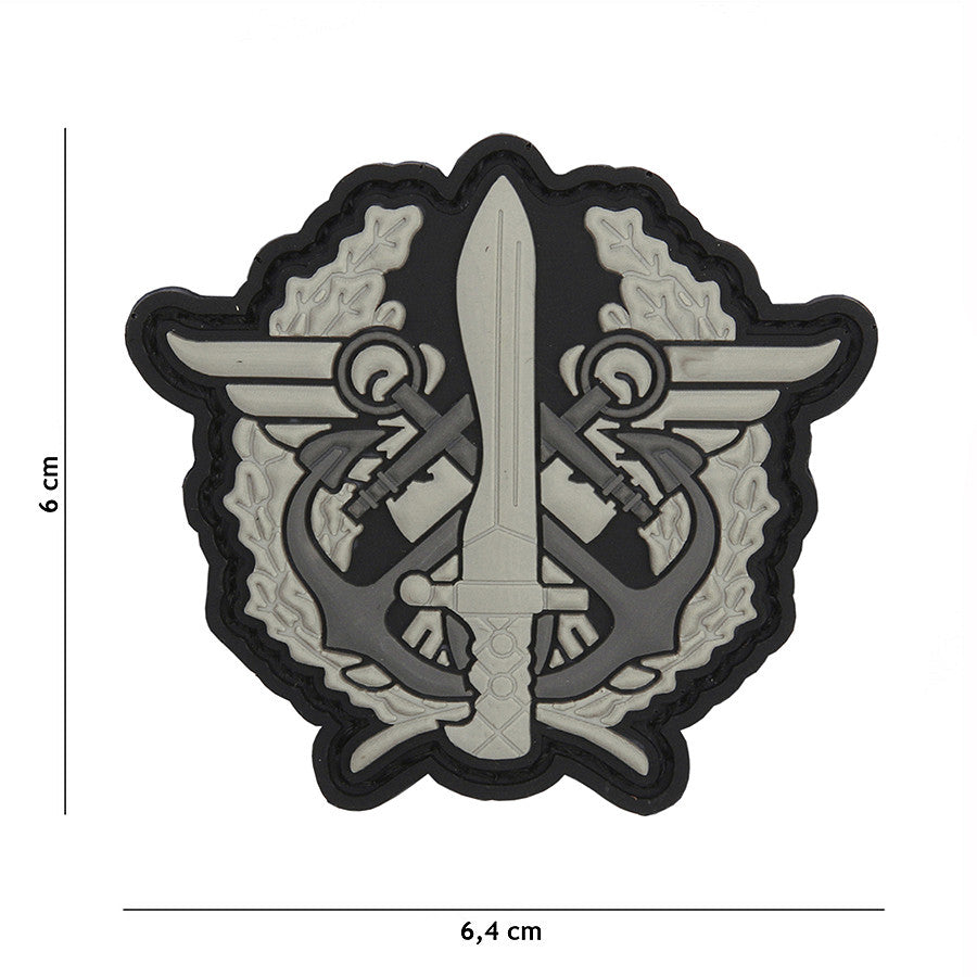 Emblema 3D PVC Corps Mariniers Gri - Afirmă Respectul Tactic