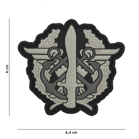 Emblema 3D PVC Corps Mariniers Gri - Afirmă Respectul Tactic