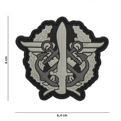 Emblema 3D PVC Corps Mariniers Gri - Afirmă Respectul Tactic