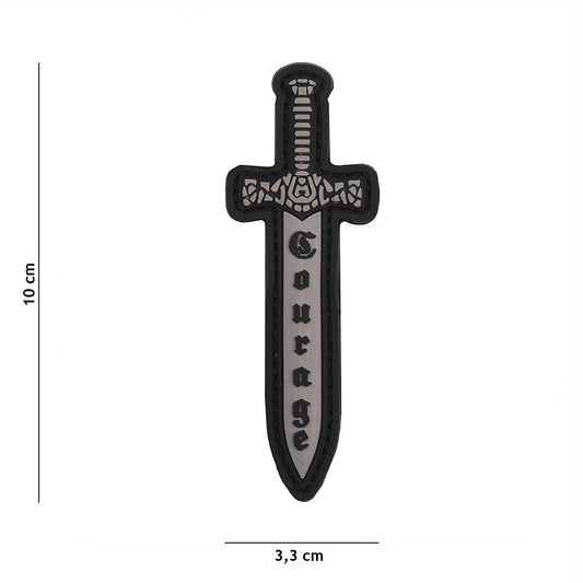 Emblema 3D PVC Courage #13070 PVC Tactical - Afirmă-ți Curajul