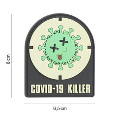 Emblema 3D PVC Covid-19 killer #8091 | PVC, Velcro