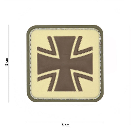 Emblema 3D PVC Cruce Germană Coyote - Afirmă-ți Identitatea Tacticală