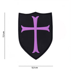 Emblema 3D PVC Crusader Rosé - Marcajul Tău Tactical Indestructibil